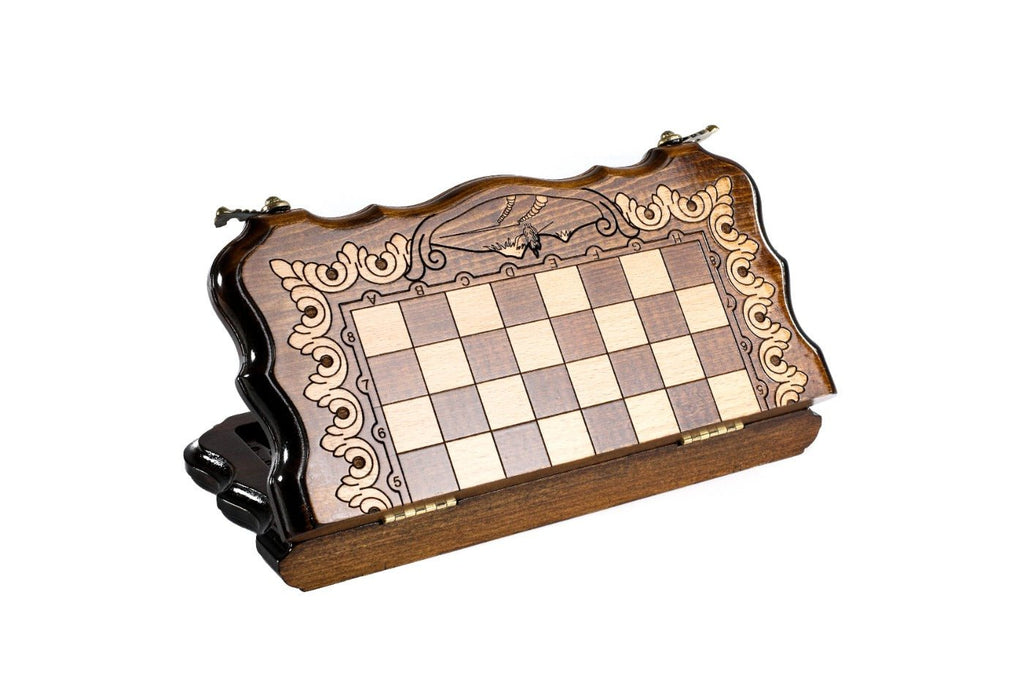 Armenian Ornamental Chess Set & Backgammon Board 11.8" | 30 cm - Unumperfectus