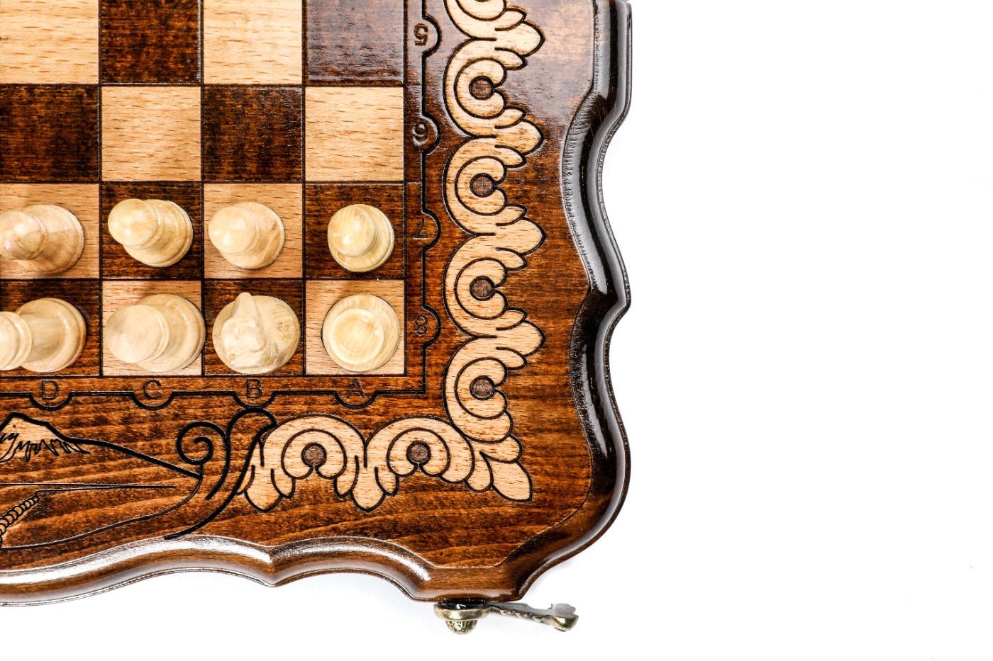 Armenian Ornamental Chess Set & Backgammon Board 11.8" | 30 cm - Unumperfectus