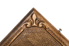 Ornamental Bas Relief Design backgammon board - close-up of the carved design