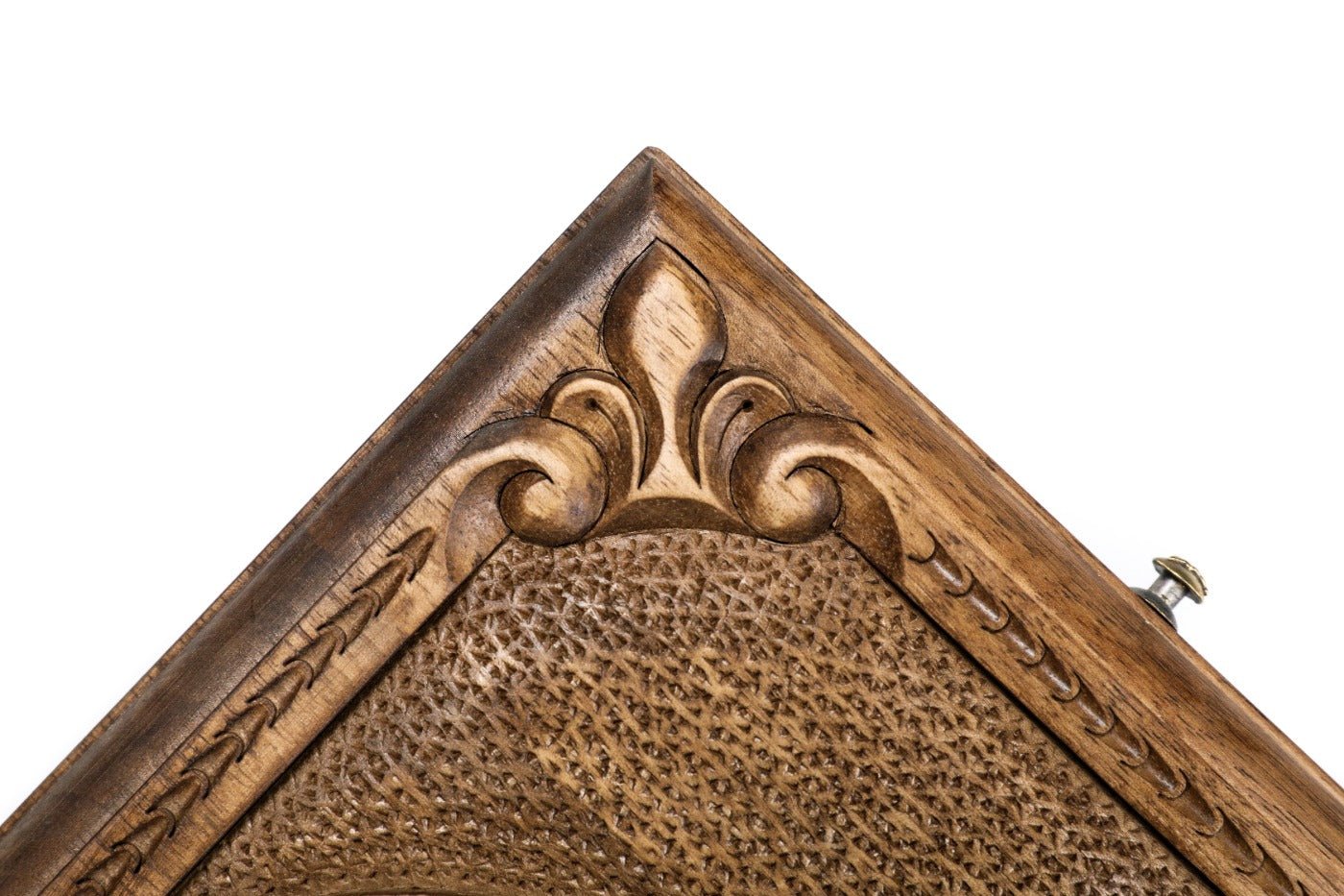 Backgammon Board - Ornamental Bas-Relief Wooden Design - Unumperfectus