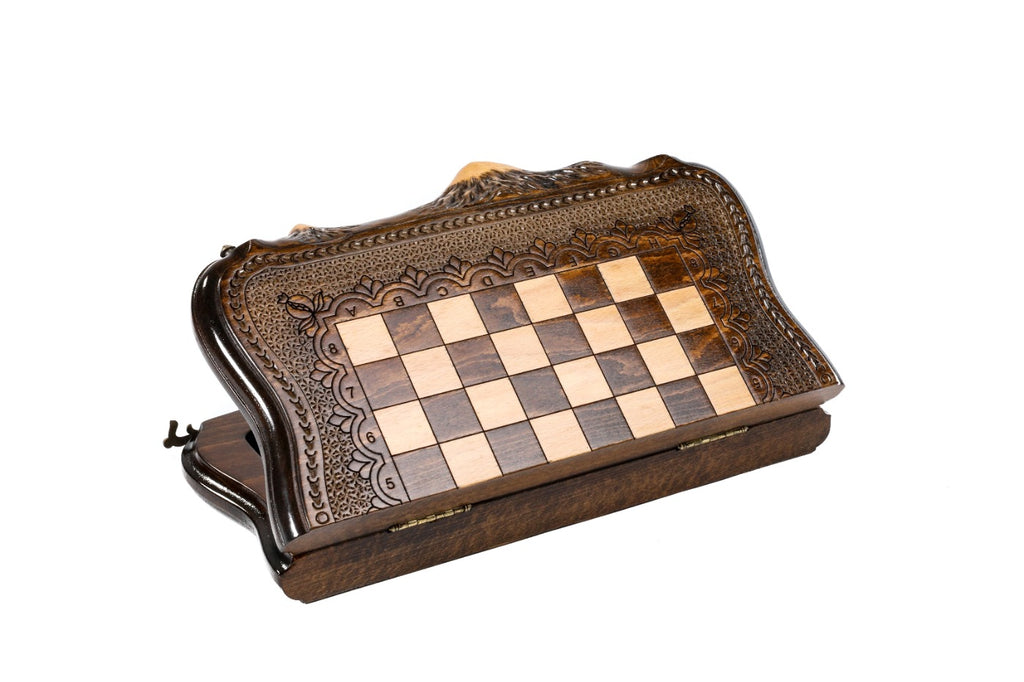 Mount Ararat Handmade Wooden Chess Set – Wooden Chess Board - Unumperfectus