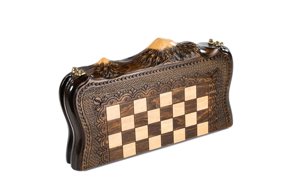 Mount Ararat Handmade Wooden Chess Set – Wooden Chess Board - Unumperfectus