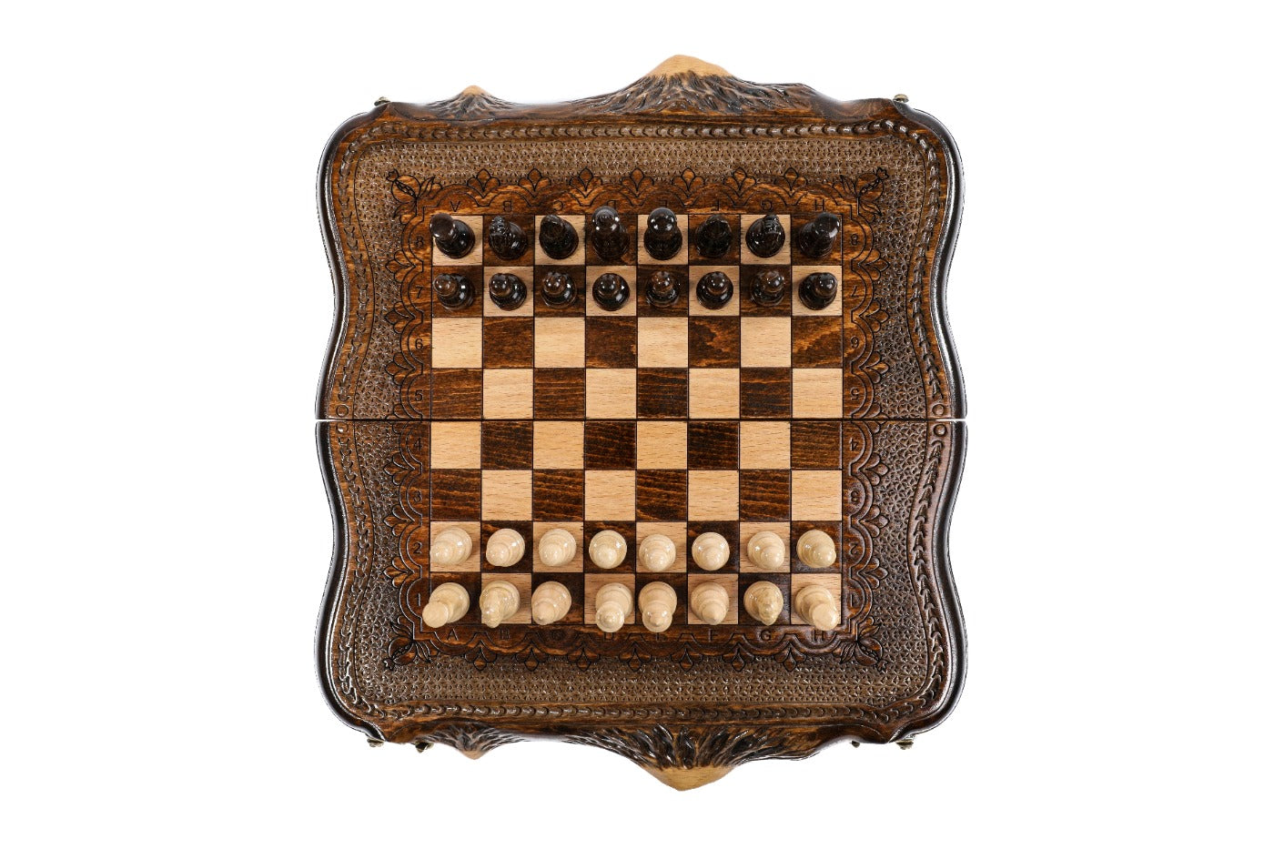 Mount Ararat Handmade Wooden Chess Set – Wooden Chess Board - Unumperfectus