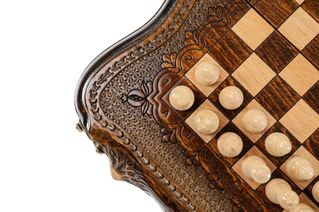 Mount Ararat Handmade Wooden Chess Set – Wooden Chess Board - Unumperfectus
