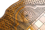 Coat of Arms of Armenia backgammon board - side profile showing the craftsmanship