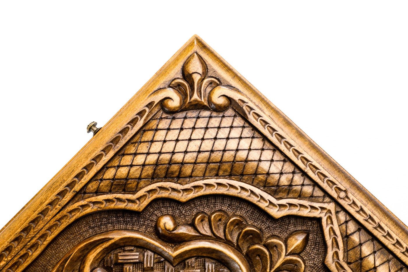 Backgammon Board - Ornamental Bas-Relief Wooden Design - Unumperfectus