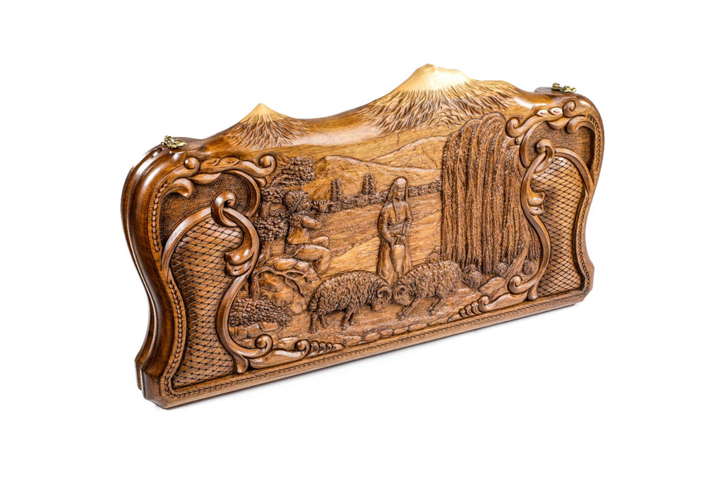 Backgammon Board - Anush Incrustation Mount Ararat