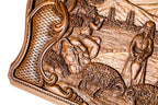 Anush Incrustation Mount Ararat backgammon board - full view