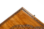 Two Sided Artsakh Gandzasar backgammon board - playing pieces and dice arranged on the board
