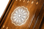 Two Sided Artsakh Gandzasar backgammon board - carrying case and accessories