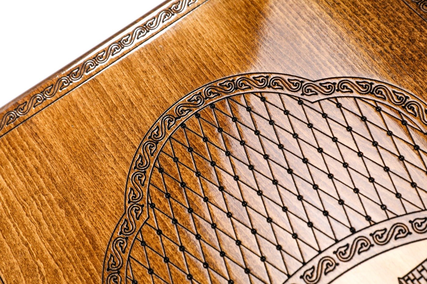 Wooden Backgammon Board Two-Sided Artsakh Gandzasar 23.6" | 60 cm - Unumperfectus