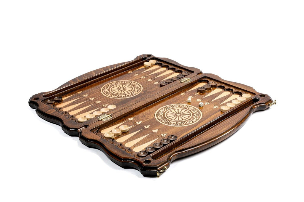 Interior view of the open board highlighting the mirror-polished professional playing surface.