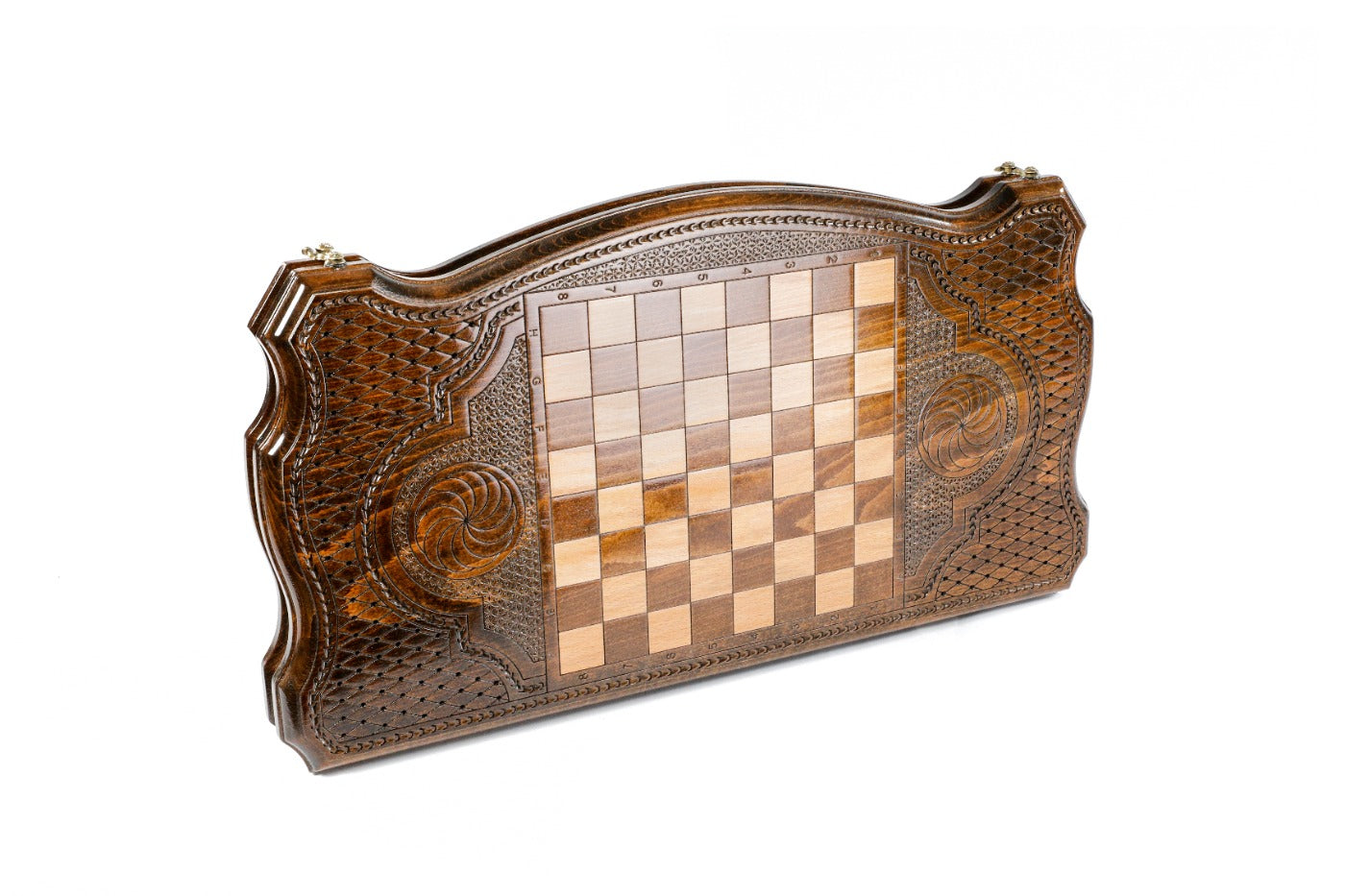 Backgammon Board - Pomegranate & Grapes Wooden Design