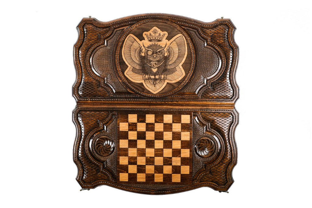Backgammon Board -  Owl - Unumperfectus