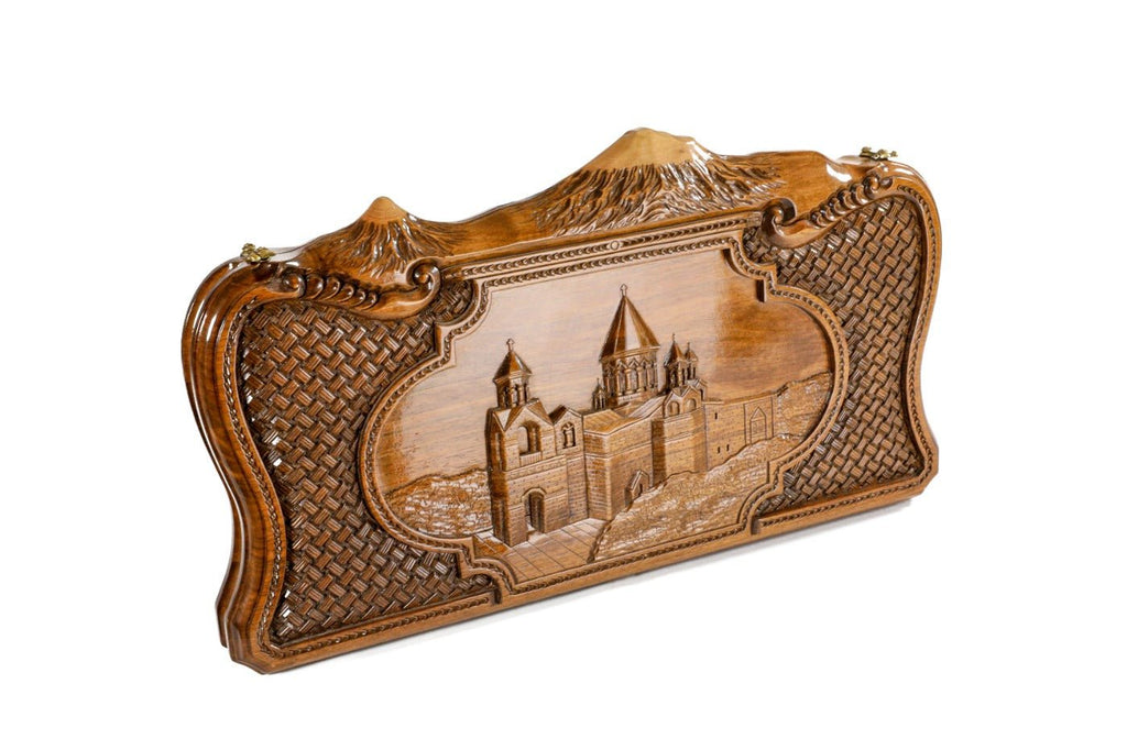 Backgammon Board - Etchmiadzin Cathedral & Mount Ararat - Unumperfectus