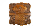 Etchmiadzin Cathedral Mount Ararat backgammon board - corner detail of the board
