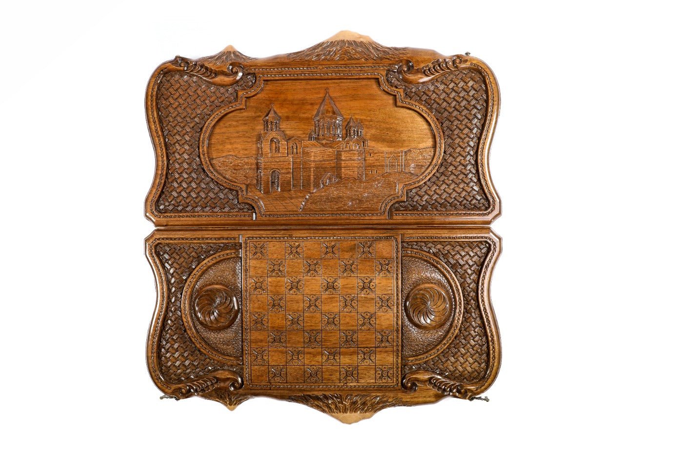 Backgammon Board - Etchmiadzin Cathedral & Mount Ararat - Unumperfectus