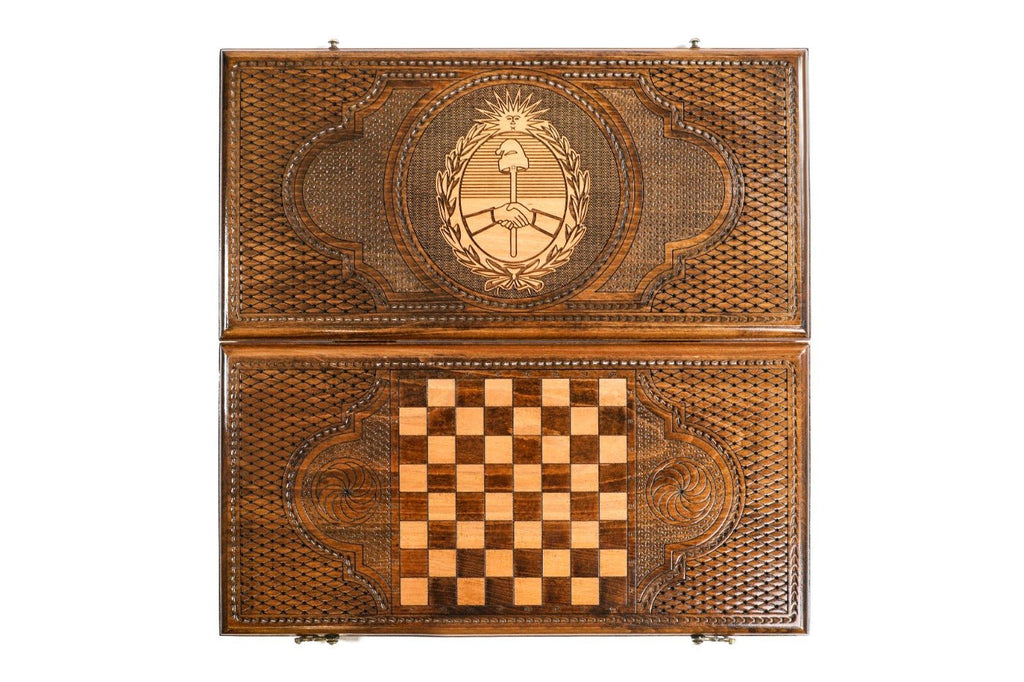 Backgammon Board - Argentina Coat of Arms Classic - Unumperfectus