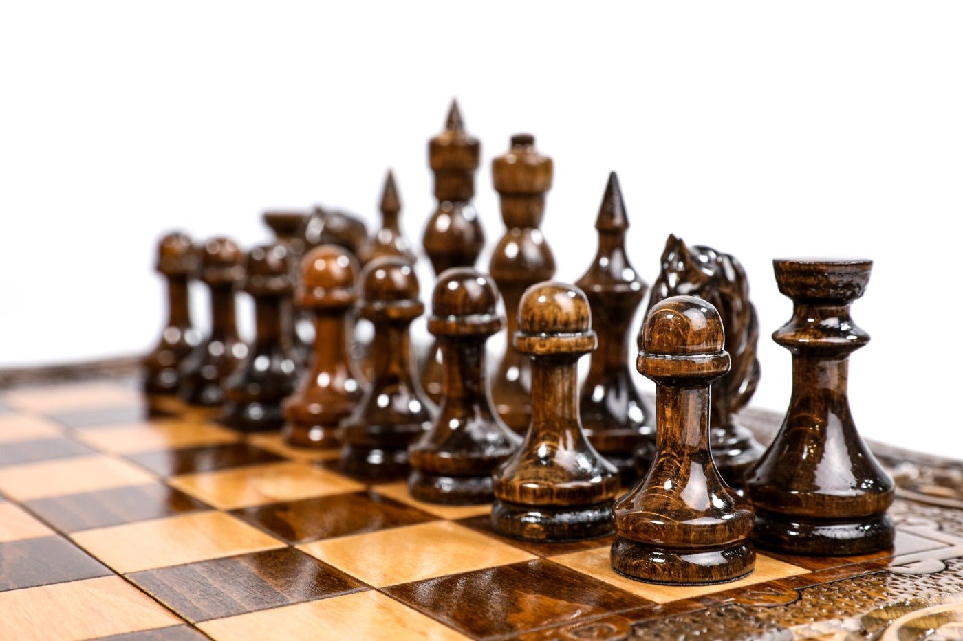 Classic Chess Set & Backgammon Board 19.7" | 50 cm - Unumperfectus