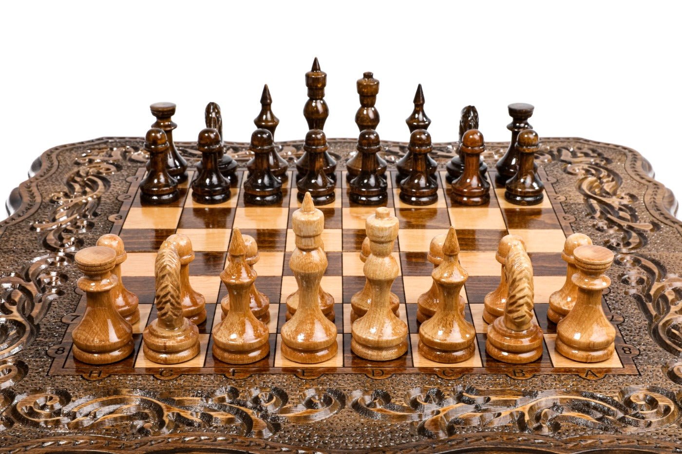 Classic Chess Set & Backgammon Board 19.7" | 50 cm - Unumperfectus
