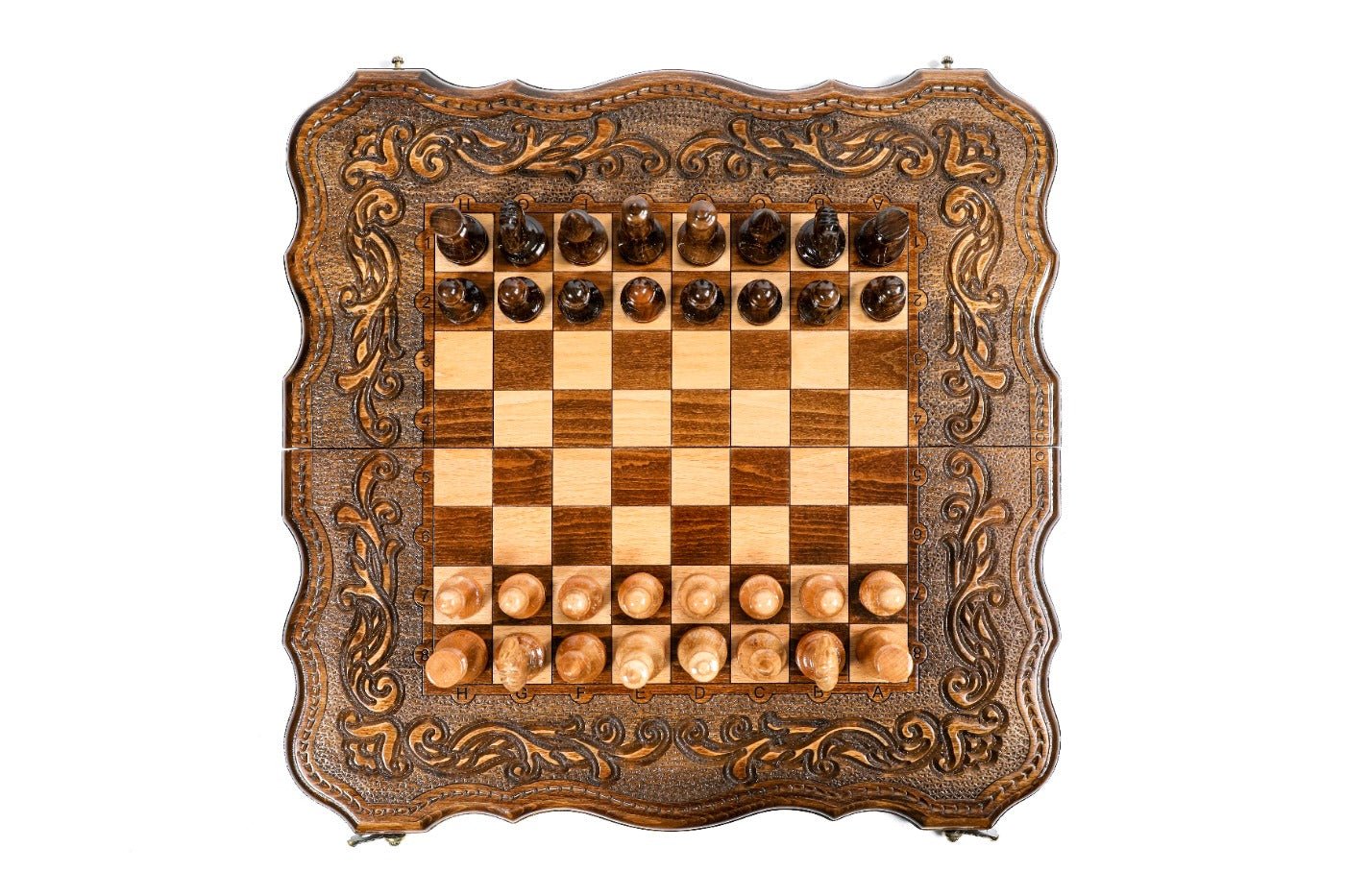 Classic Chess Set & Backgammon Board 19.7" | 50 cm - Unumperfectus
