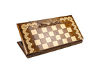 Armenian Classic Mount Ararat chess set - chess pieces set up for play