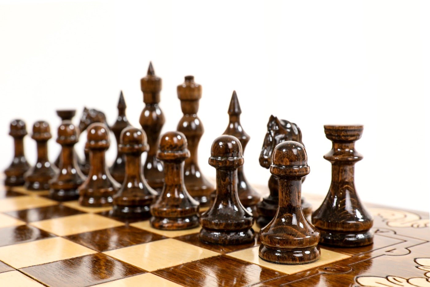 Armenian Classic Chess Set With Mount Ararat 19.7" | 50 cm - Unumperfectus