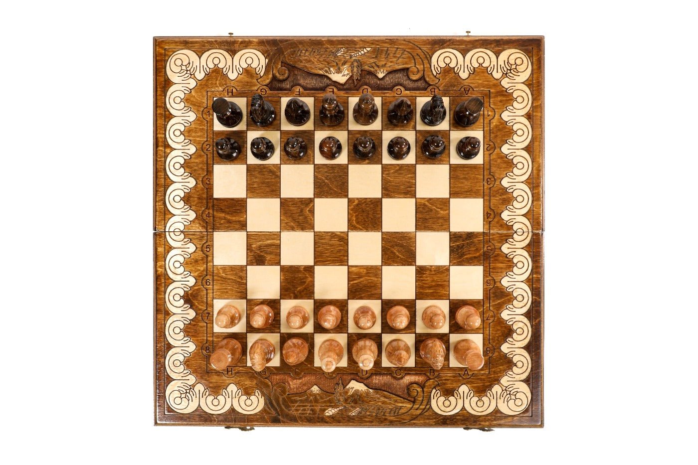 Armenian Classic Chess Set With Mount Ararat 19.7" | 50 cm - Unumperfectus
