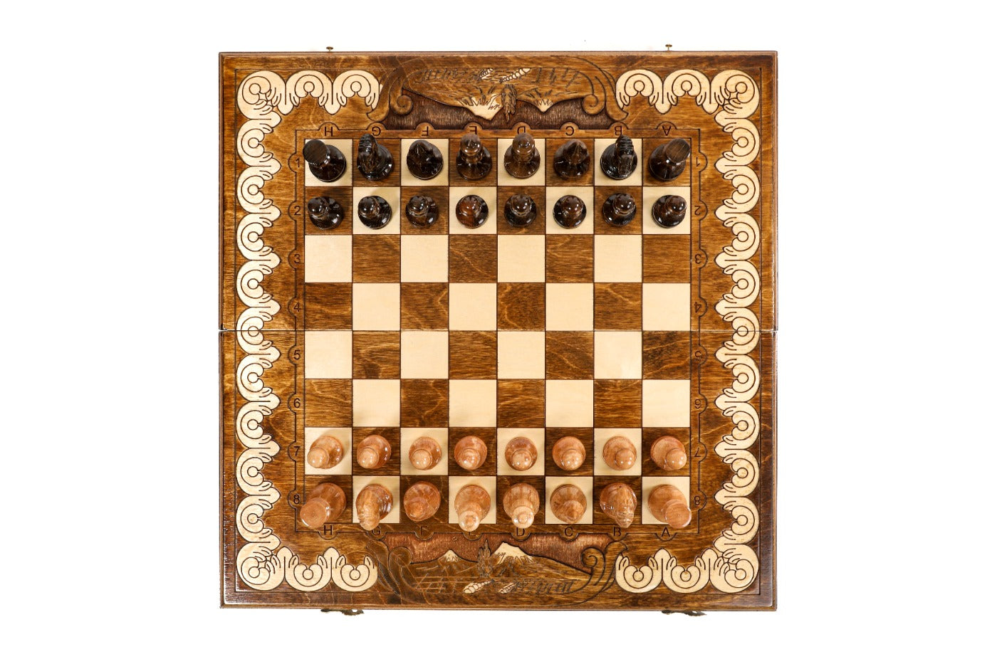 Armenian Classic Chess Set With Mount Ararat 19.7" | 50 cm