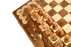 Armenian Classic Mount Ararat chess set - angled view showing the craftsmanship