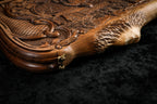 Carved Ararat peak at the corner of the lid with the scroll frame and cast-bronze clasp