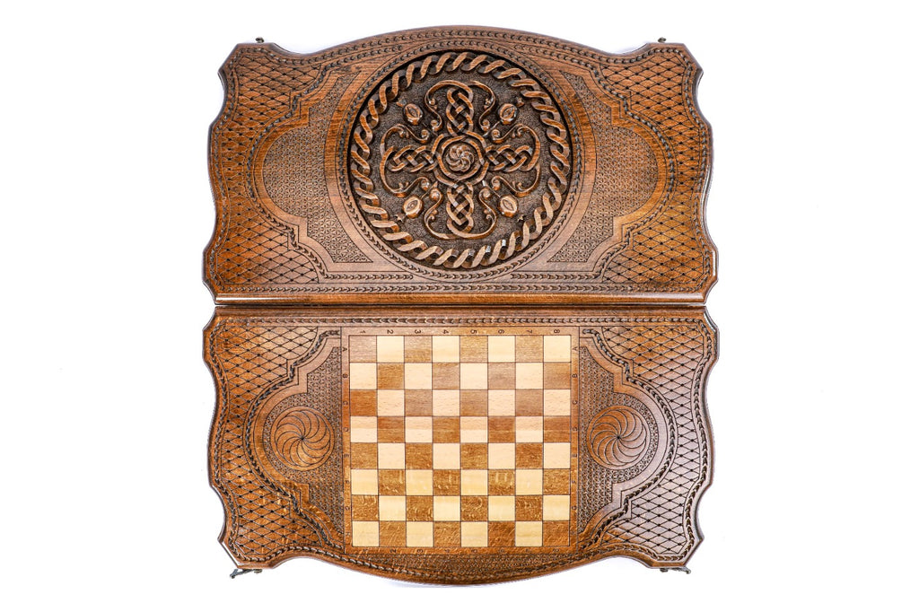 Backgammon Board - Pomegranate - Unumperfectus