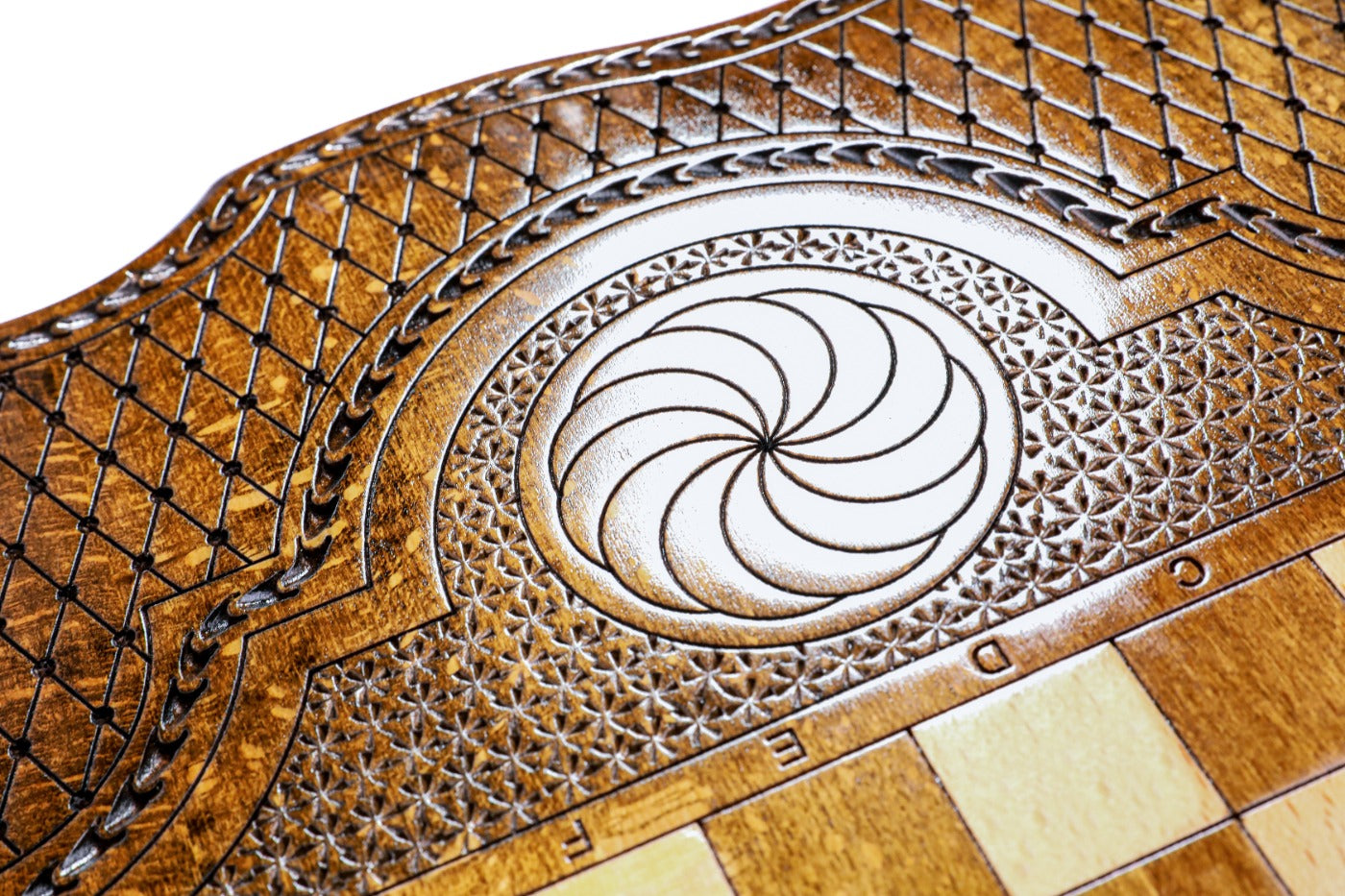 Backgammon Board - Pomegranate - Unumperfectus