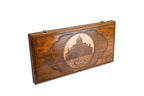 Armenian Classic Church of St. Gayane backgammon board - open board ready for play