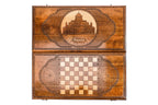 Armenian Classic Church of St. Gayane backgammon board - corner detail of the board