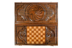 Eternity Symbol backgammon board - corner detail of the board