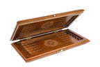 Lori Carpet Motif backgammon board - closed cover detail