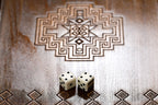 Lori Carpet Motif backgammon board - full view