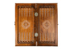 Lori Carpet Motif backgammon board - close-up of the playing surface