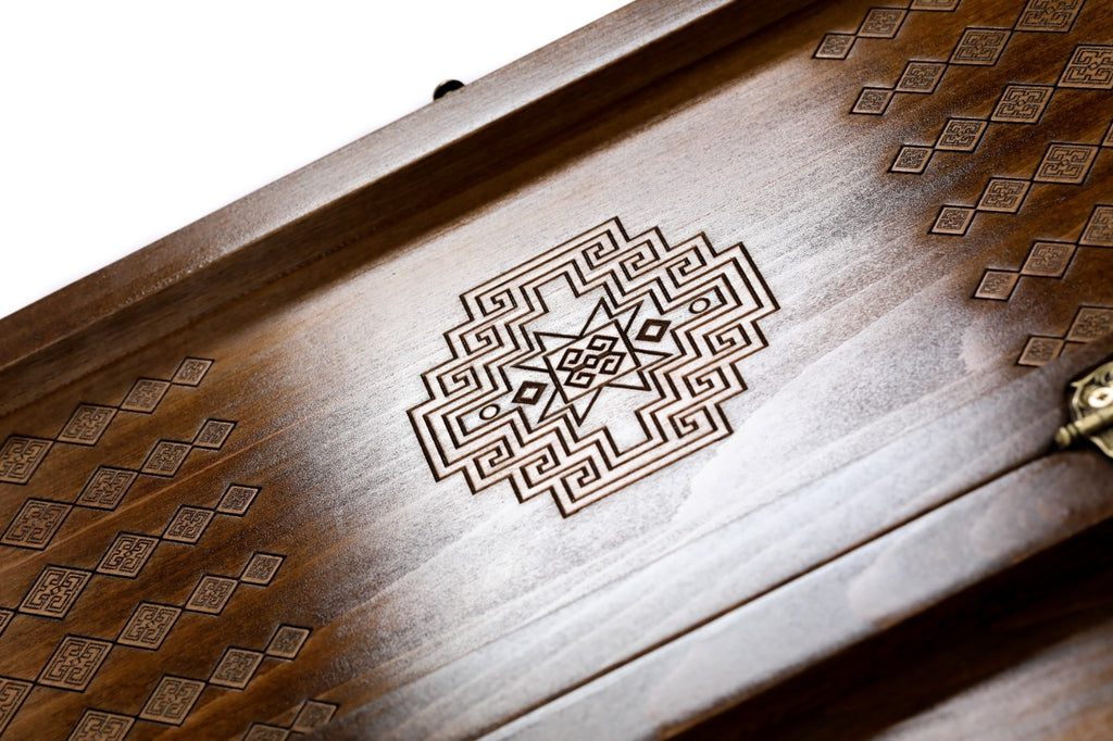 Backgammon Board - Lori Carpet Motif - Unumperfectus