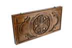 Pomegranate Grapes backgammon board - open board ready for play