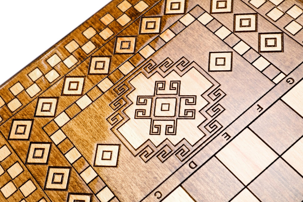 Backgammon Board - Artsakh Carpet Wooden Classic - Unumperfectus