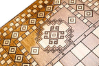 Artsakh Carpet Classic backgammon board - corner detail of the board