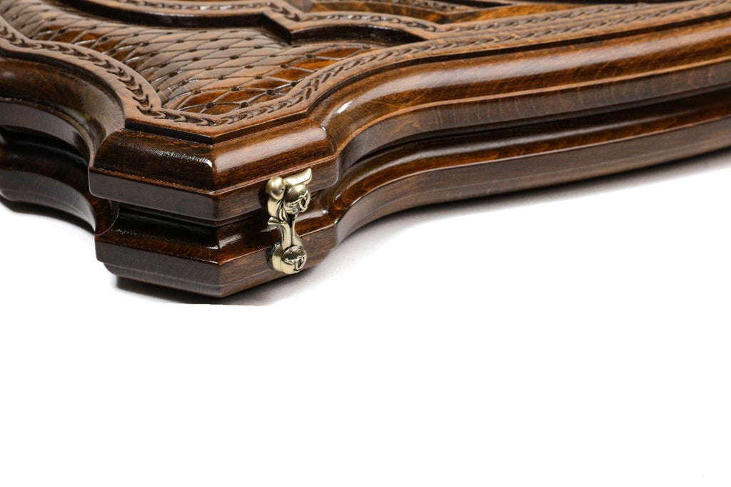 Backgammon Board - Argentina Coat of Arms Wooden Design - Unumperfectus