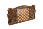 Argentina Coat of Arms Design backgammon board in wood by Hrachya Ohanyan