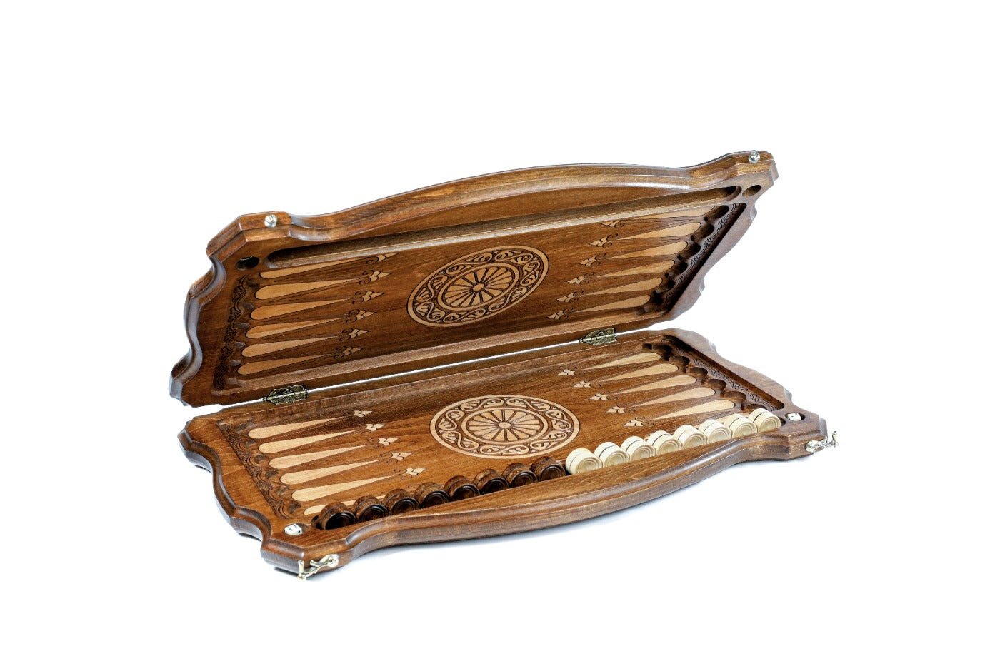Backgammon Board - Argentina Coat of Arms Wooden Design - Unumperfectus