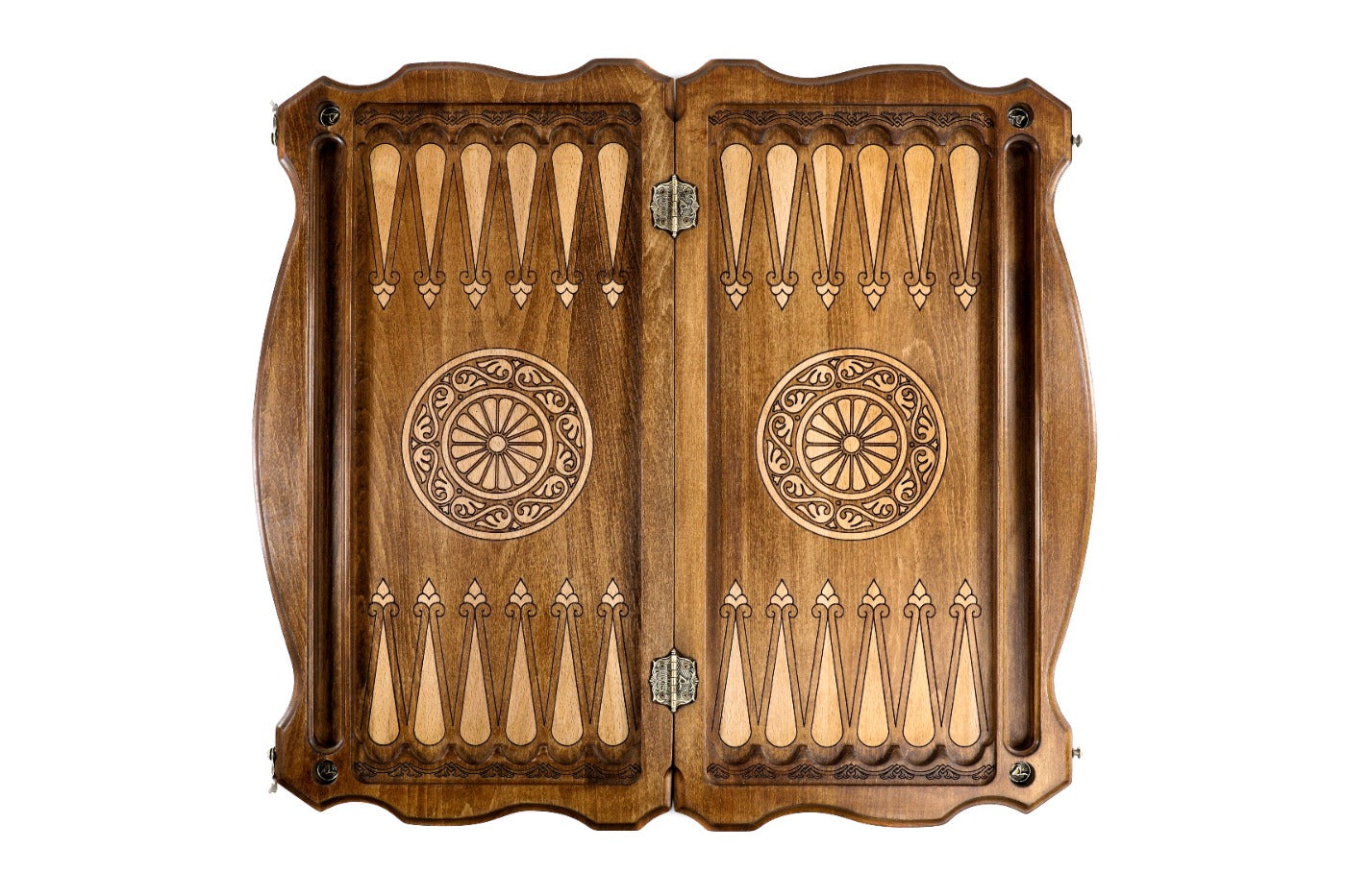 Backgammon Board - Argentina Coat of Arms Wooden Design - Unumperfectus