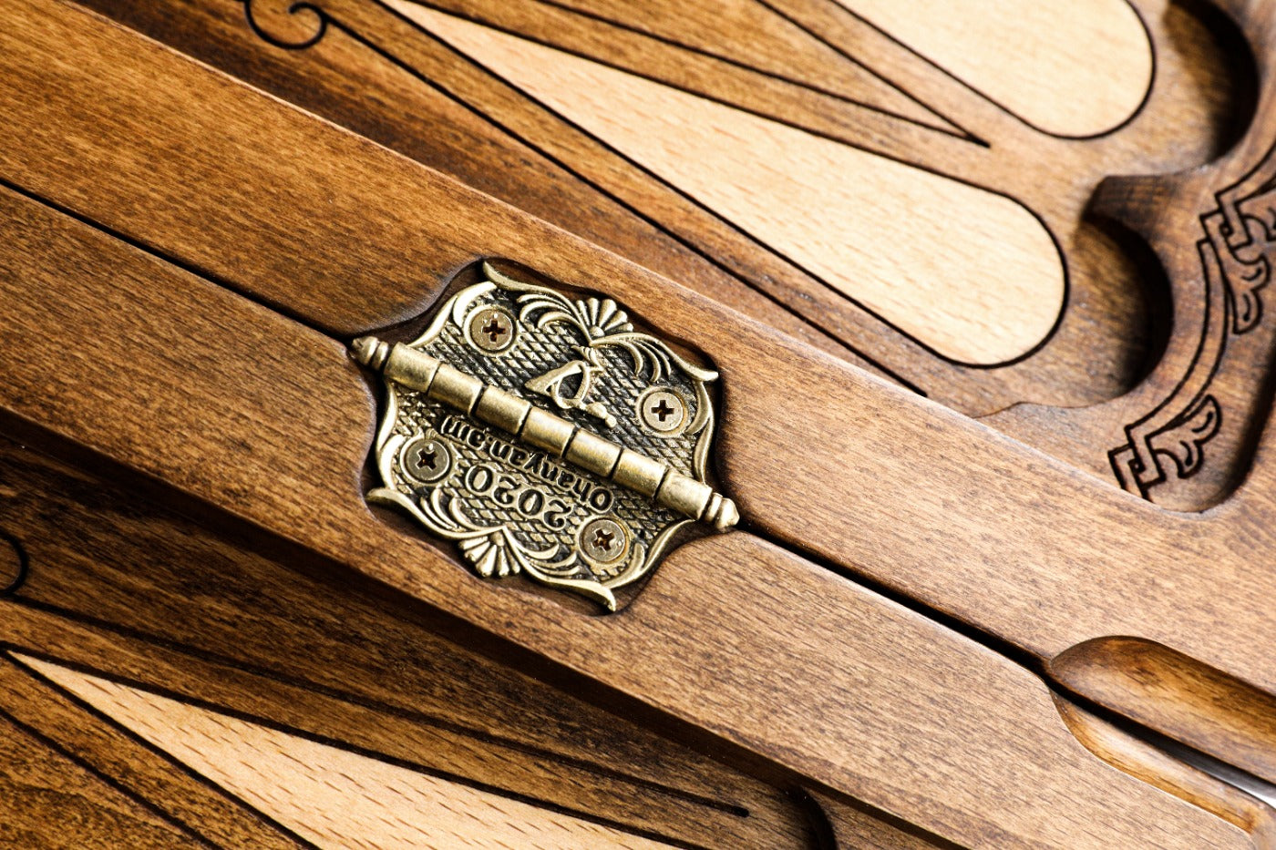 Backgammon Board - Argentina Coat of Arms Wooden Design - Unumperfectus
