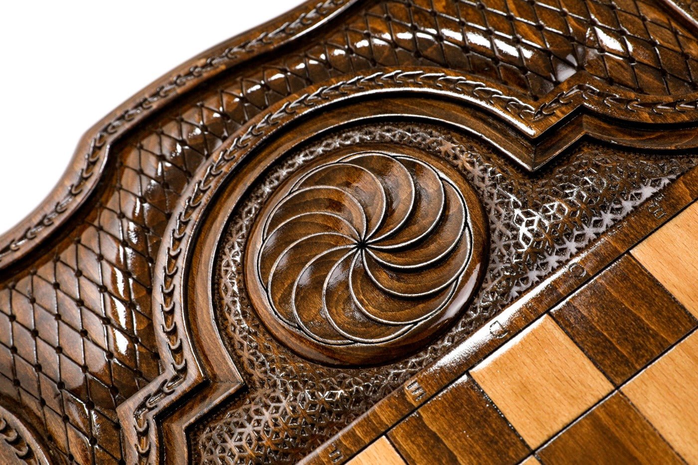 Backgammon Board - Argentina Coat of Arms Wooden Design - Unumperfectus