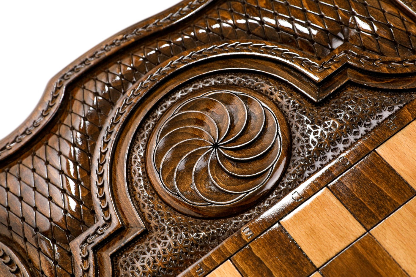 Backgammon Board - Argentina Coat of Arms Wooden Design - Unumperfectus